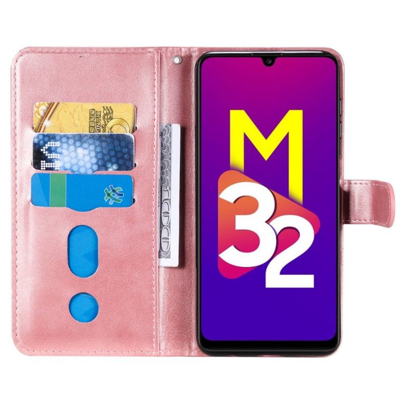 Leren Hoesje voor Samsung Galaxy M32 Portemonnee Leren Elena Portemonnee