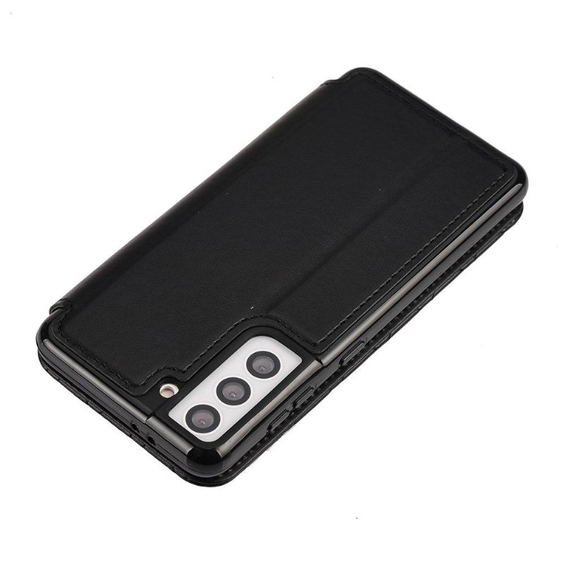 Flip Case voor Samsung Galaxy S21 Plus 5G Luxe Gewatteerd Leereffect