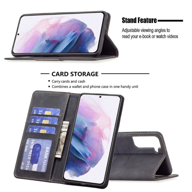 Folio-hoesje voor Samsung Galaxy S21 Plus 5G Binfen Color Flip Faux Leather