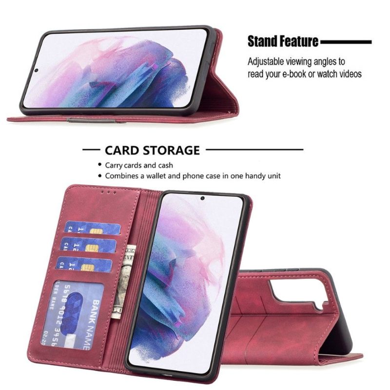 Folio-hoesje voor Samsung Galaxy S21 Plus 5G Binfen Color Flip Faux Leather