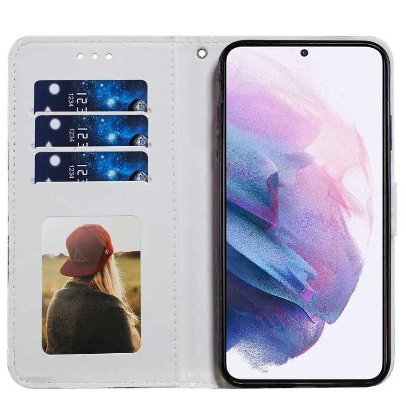 Folio-hoesje voor Samsung Galaxy S21 Plus 5G Marmeren Geometrie