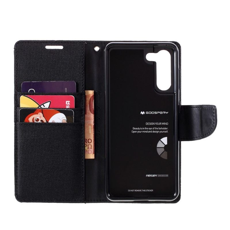 Folio-hoesje voor Samsung Galaxy S21 Plus 5G Portemonnee Leren Mercuriusdoek