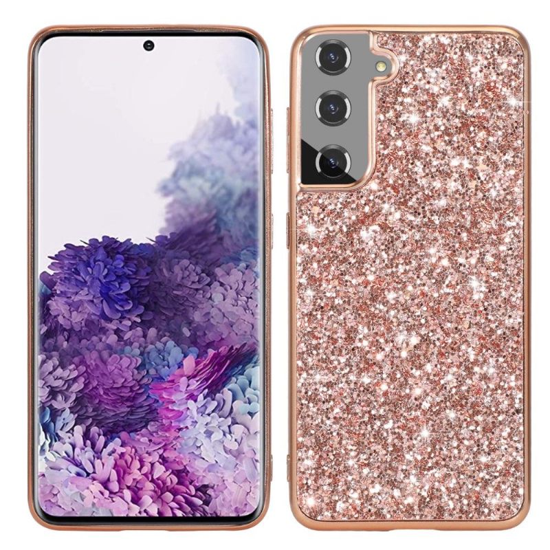 Hoesje voor Samsung Galaxy S21 Plus 5G Glamoureuze Pailletten