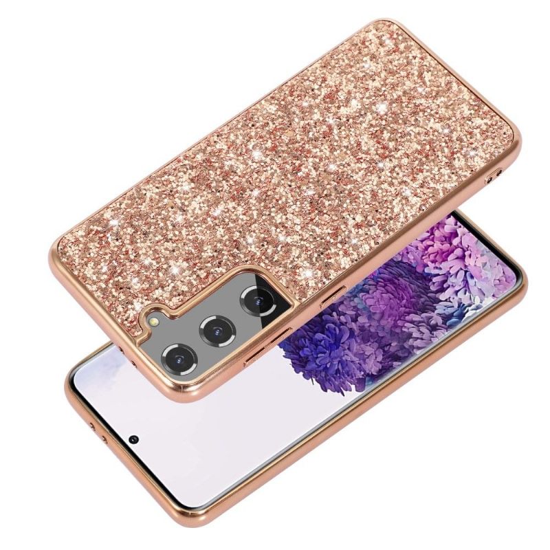 Hoesje voor Samsung Galaxy S21 Plus 5G Glamoureuze Pailletten