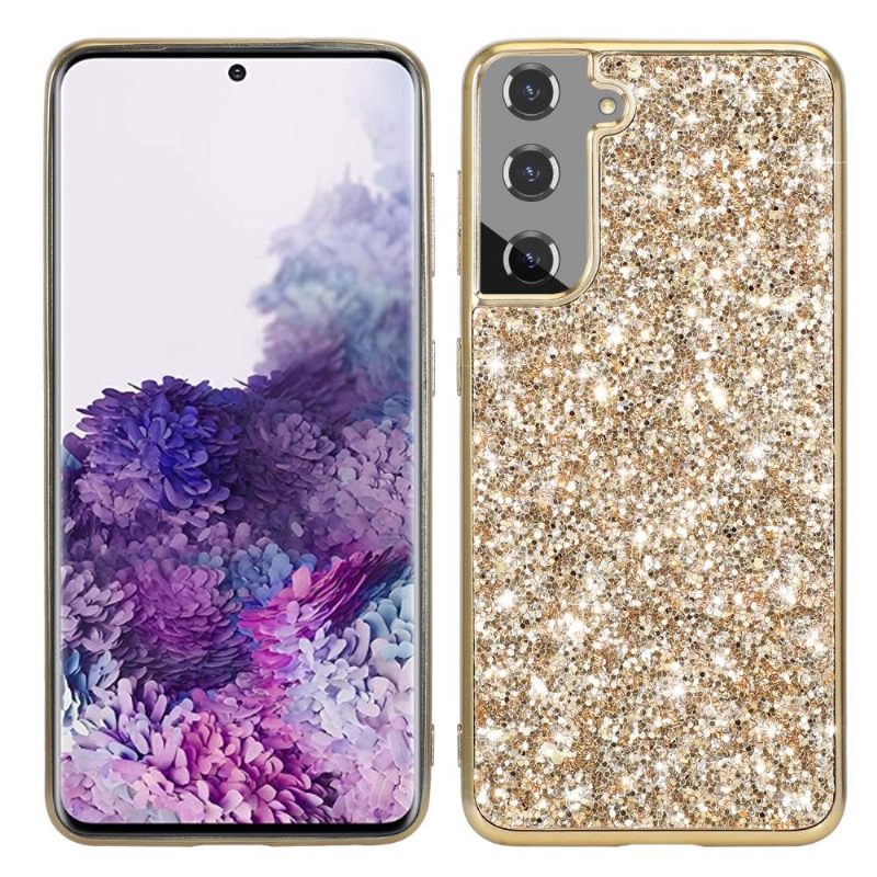 Hoesje voor Samsung Galaxy S21 Plus 5G Glamoureuze Pailletten