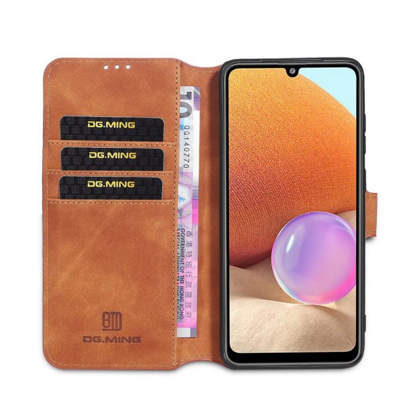 Leren Hoesje voor Samsung Galaxy S21 Plus 5G Dg Ming Retro Stijl