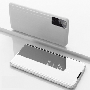 Telefoonhoesje voor Samsung Galaxy S21 Plus 5G Bescherming Folio-hoesje Spiegeleffect