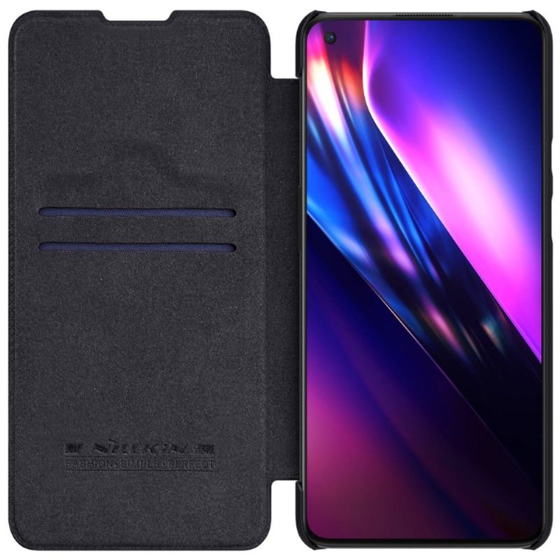 Flip Case voor OnePlus 9 Qin-serie Leereffect