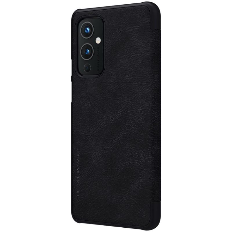 Flip Case voor OnePlus 9 Qin-serie Leereffect