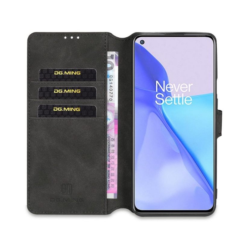 Folio-hoesje voor OnePlus 9 Anti-fall Dg Ming Retro Stijl