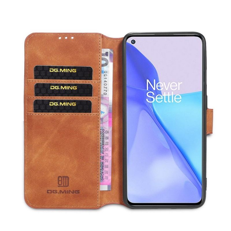 Folio-hoesje voor OnePlus 9 Anti-fall Dg Ming Retro Stijl