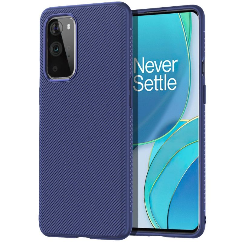 Hoesje voor OnePlus 9 Siliconen Gestreept Effect