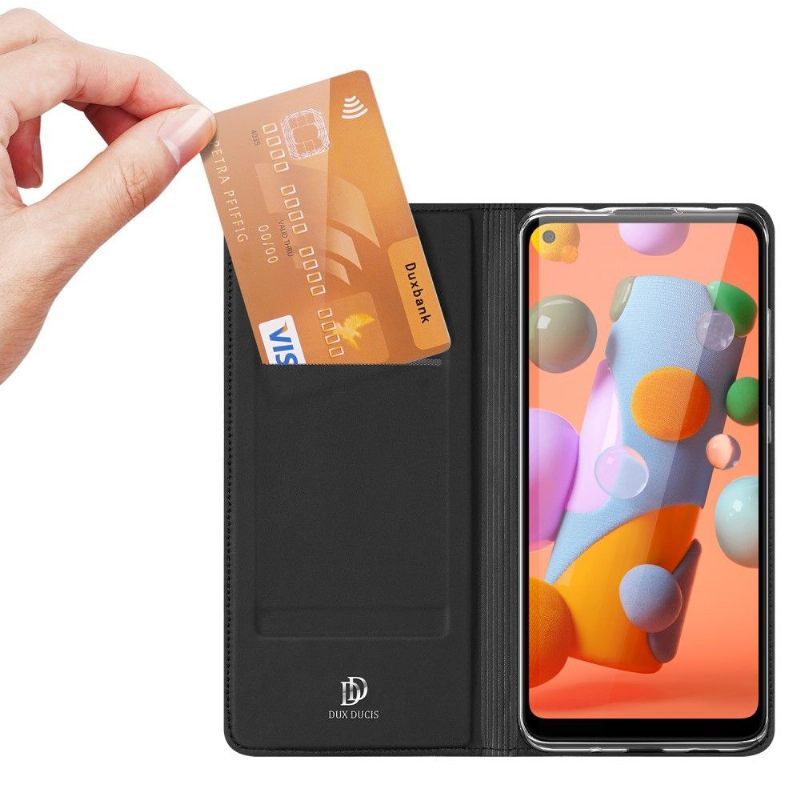 Cover voor Samsung Galaxy M11 Zakelijk Satijneffect