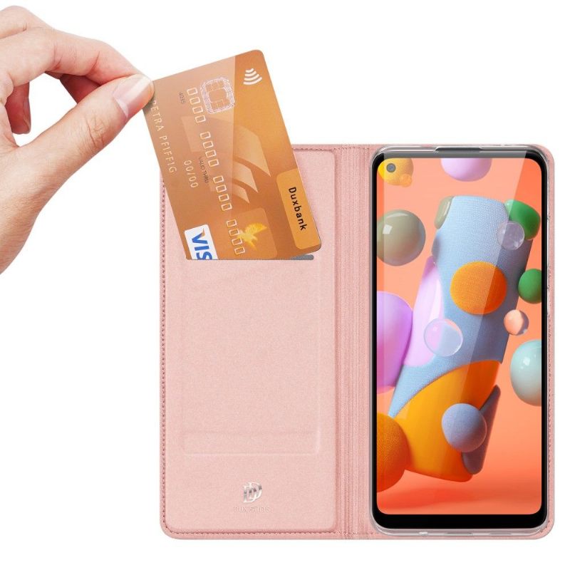 Cover voor Samsung Galaxy M11 Zakelijk Satijneffect