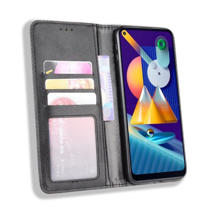 Leren Hoesje voor Samsung Galaxy M11 Leer In Cirénius-stijl