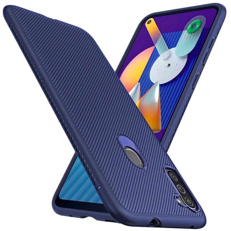 Telefoonhoesje voor Samsung Galaxy M11 Bescherming Streepeffect