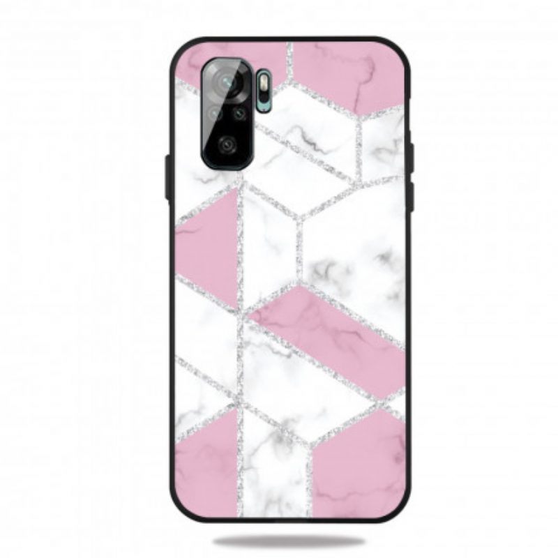 Hoesje voor Poco M5s Glitter Marmer