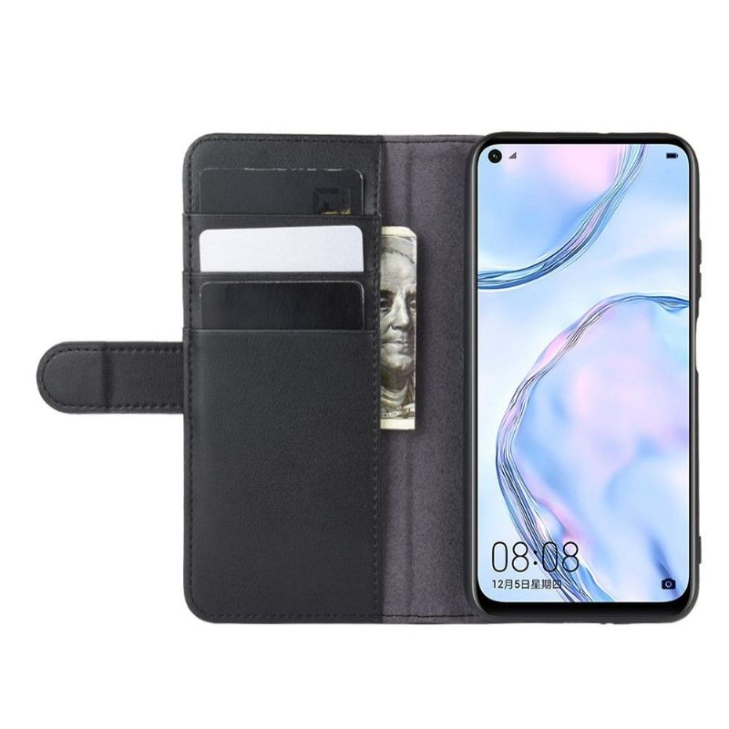 Cover voor Huawei P40 Lite Folio-hoesje Premium Leer