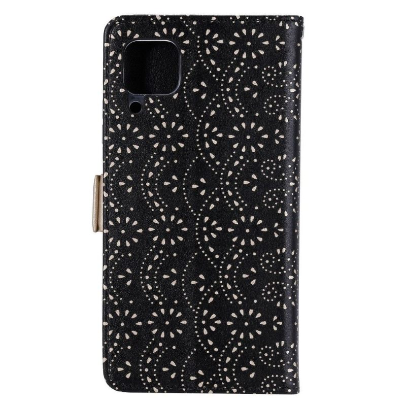 Flip Case voor Huawei P40 Lite Romantiek Kant