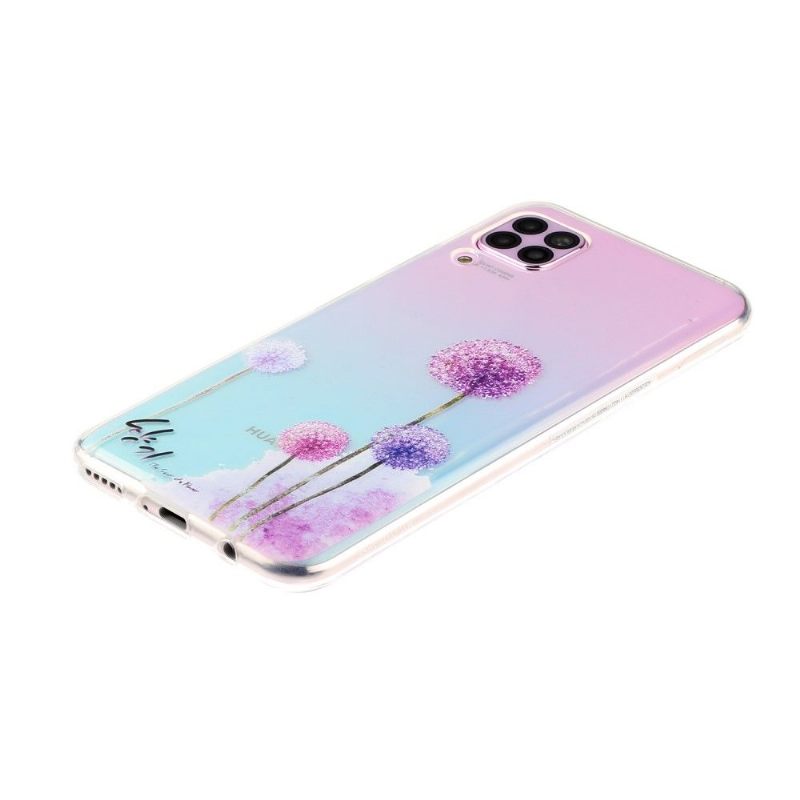 Telefoonhoesje voor Huawei P40 Lite Transparante Paardebloemen