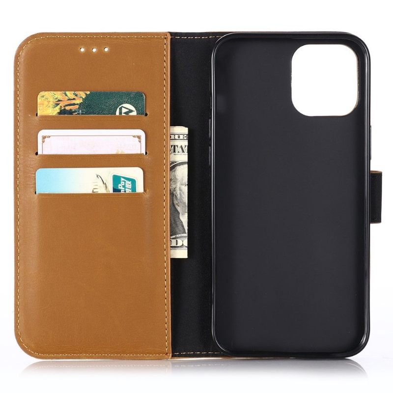 Case voor iPhone 13 Pro Bescherming Folio-hoesje Retro Kunstleer