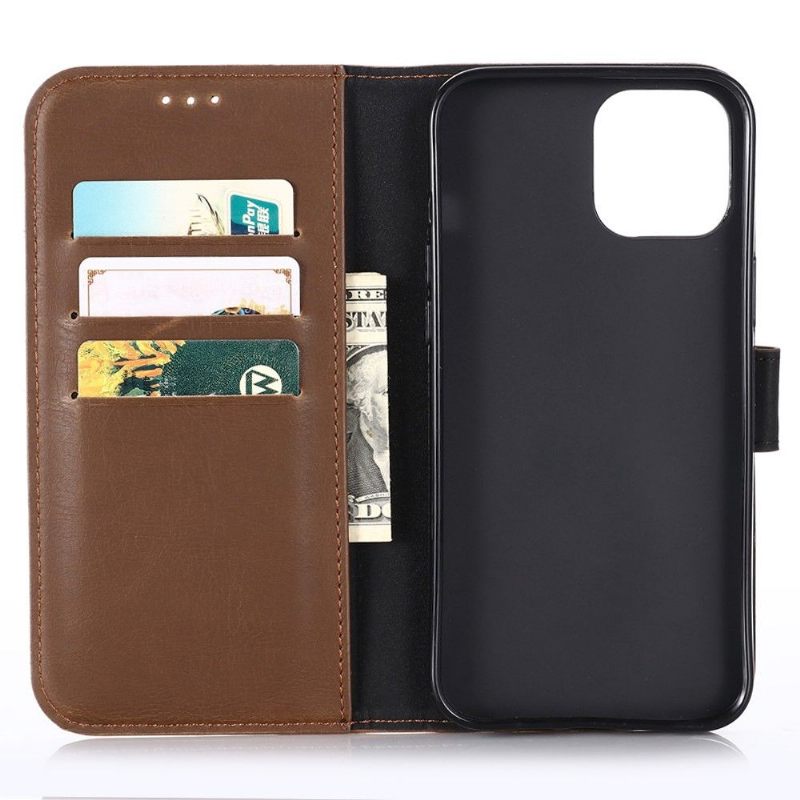 Case voor iPhone 13 Pro Bescherming Folio-hoesje Retro Kunstleer