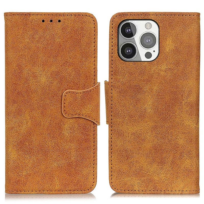 Case voor iPhone 13 Pro Edouard Kunstleer Vintage