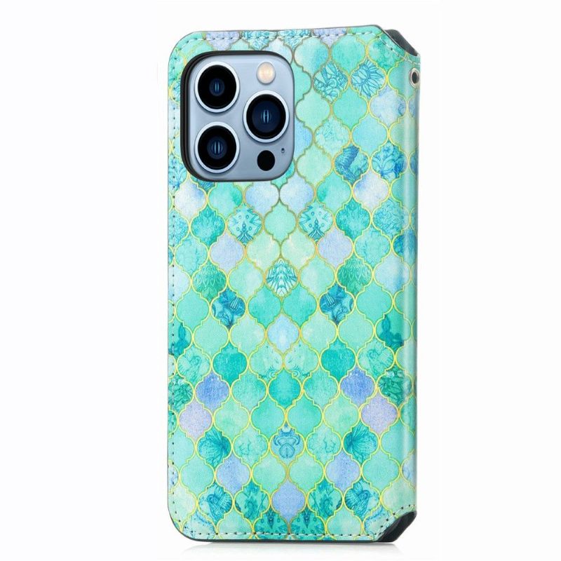 Flip Case voor iPhone 13 Pro Folio-hoesje Arabesk Patroon Flip Flap