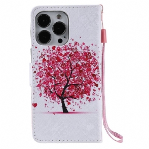 Folio-hoesje voor iPhone 13 Pro Bloemenboom