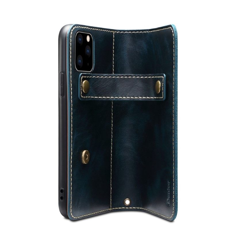 Folio-hoesje voor iPhone 13 Pro Denior Vintage Leer