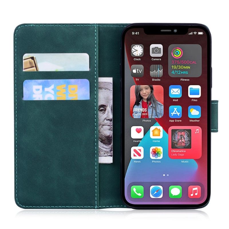 Folio-hoesje voor iPhone 13 Pro Romeins Soft Touch