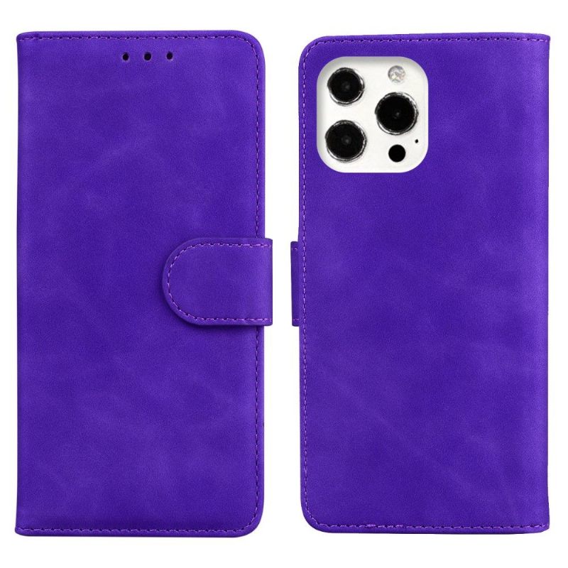 Folio-hoesje voor iPhone 13 Pro Romeins Soft Touch