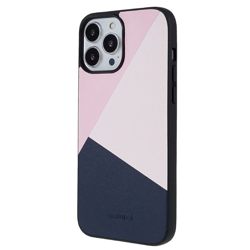 Hoesje voor iPhone 13 Pro Anti-fall Driekleurig Kunstleer