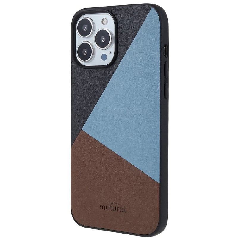 Hoesje voor iPhone 13 Pro Anti-fall Driekleurig Kunstleer