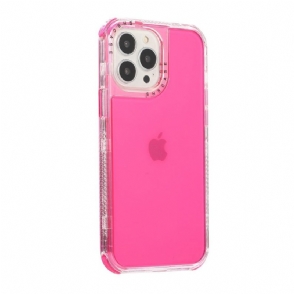 Hoesje voor iPhone 13 Pro Anti-fall Semi-transparante Kleur