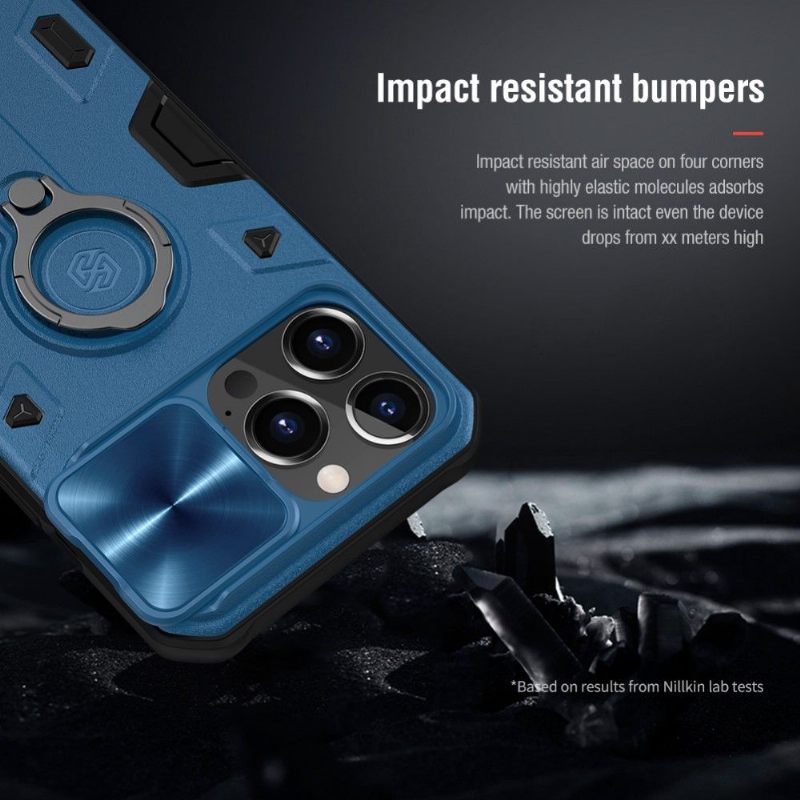 Hoesje voor iPhone 13 Pro Armor Case Met Lens Cover