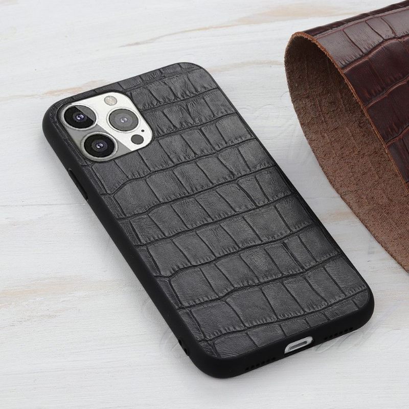 Hoesje voor iPhone 13 Pro Chique Croco