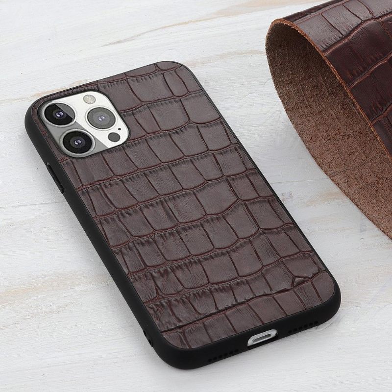 Hoesje voor iPhone 13 Pro Chique Croco