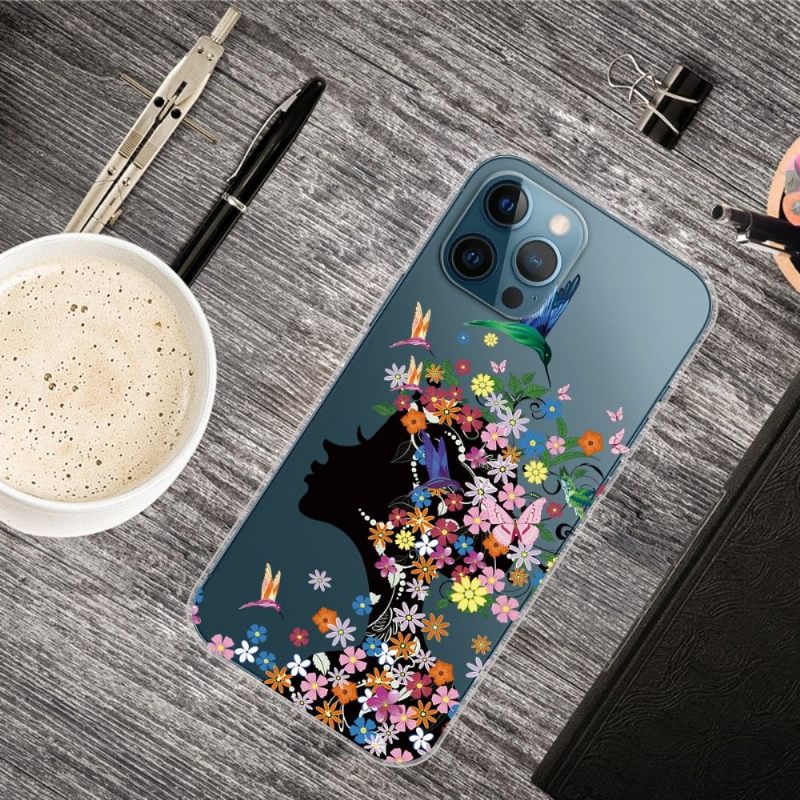 Hoesje voor iPhone 13 Pro Kolibrie Bloemen