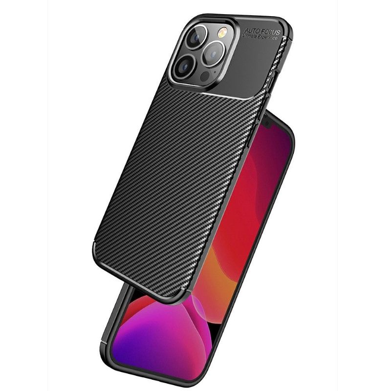 Hoesje voor iPhone 13 Pro Koolstofvezelstijl