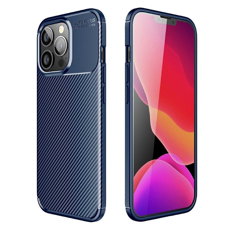 Hoesje voor iPhone 13 Pro Koolstofvezelstijl