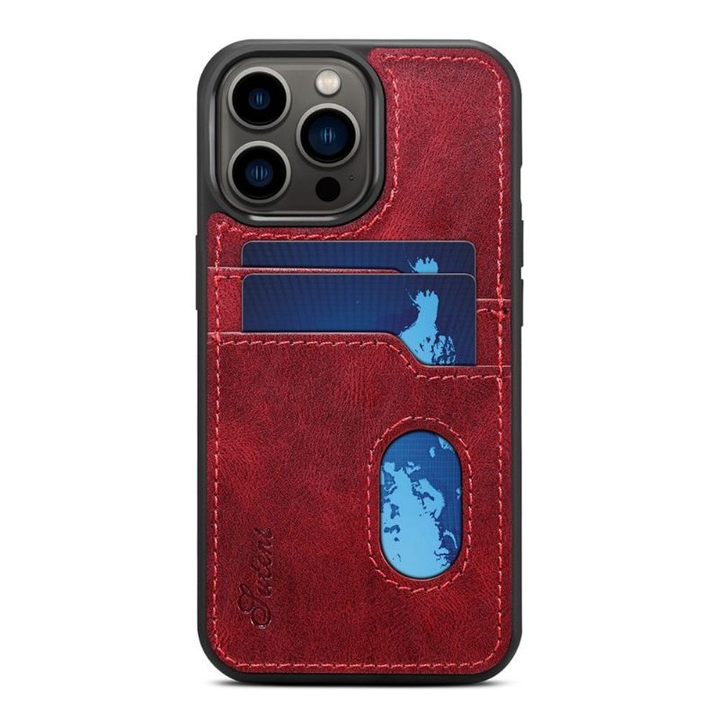 Hoesje voor iPhone 13 Pro Suteni Couture-kaarthouder