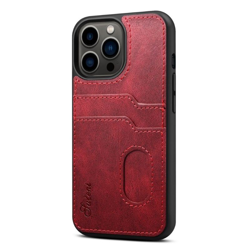 Hoesje voor iPhone 13 Pro Suteni Couture-kaarthouder