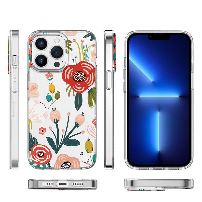 Hoesje voor iPhone 13 Pro Wederzijdse Bloemen