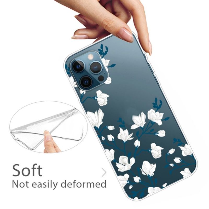 Hoesje voor iPhone 13 Pro Witte Bloemen