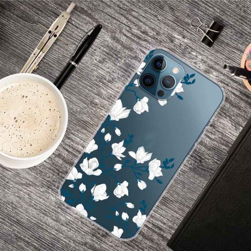 Hoesje voor iPhone 13 Pro Witte Bloemen