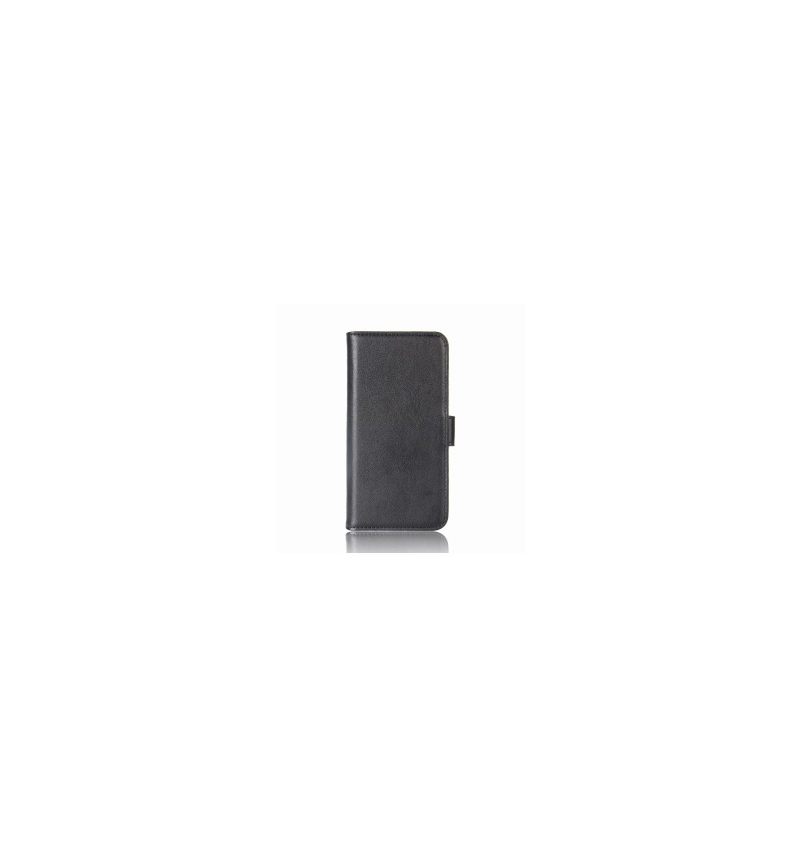 Folio-hoesje voor Huawei P20 Premium Leder - Zwart
