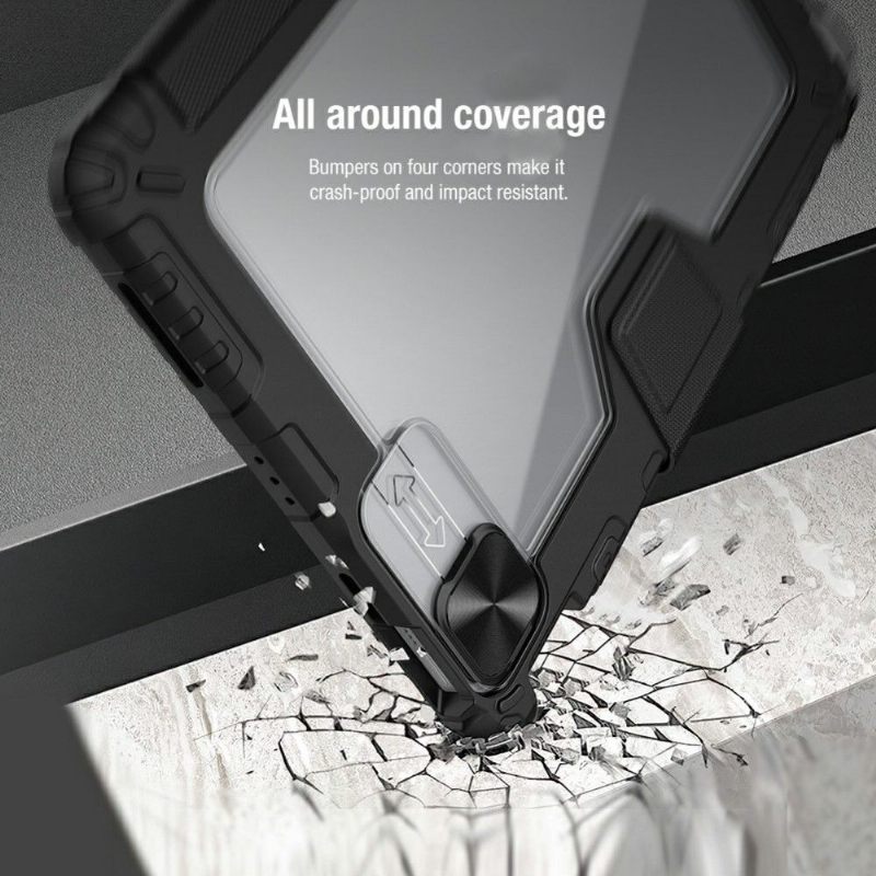 iPad Air (2020) 10.9 Survivor Bumper Case Met Lens Cover