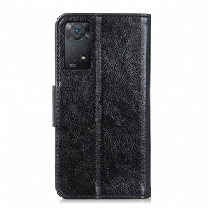 Folio-hoesje voor Xiaomi Redmi Note 11 Pro / 11 Pro 5G Verouderde Lederen Stijl