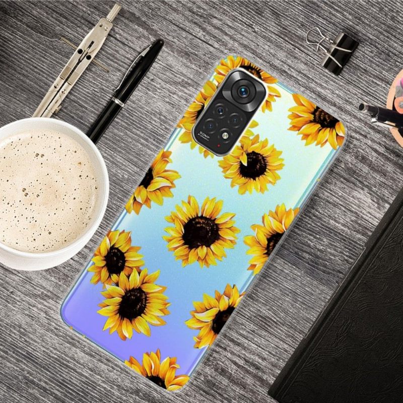 Hoesje voor Xiaomi Redmi Note 11 Pro / 11 Pro 5G Anti-fall Zonnebloem